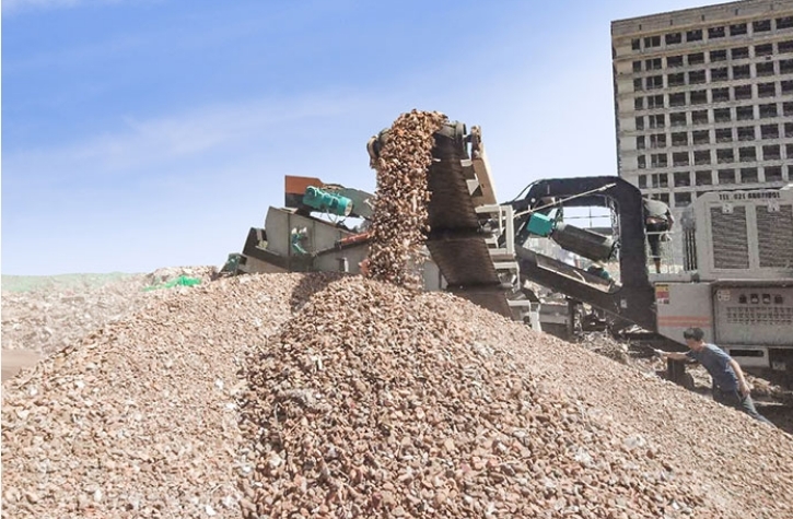150 tons per hour construction waste resource reuse project