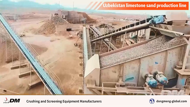 Uzbekistan limestone sand production line