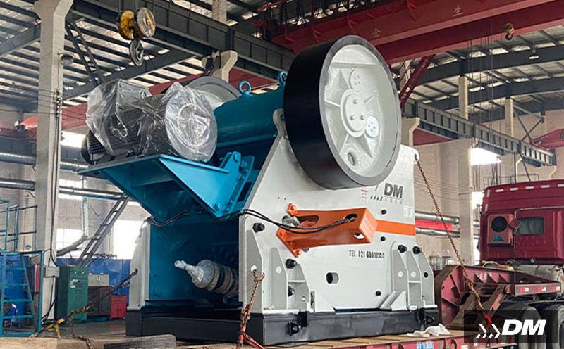 What is the feed opening of a jaw crusher?